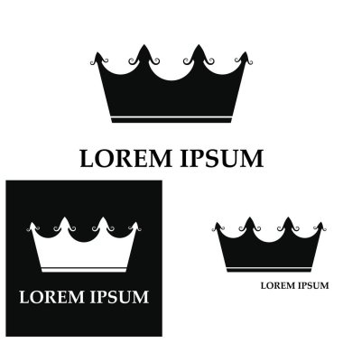 Bir dizi taç ikonu. Şampiyon liderler için taht ödülleri koleksiyonu. Logo etiketli oyun oteli için izole edilmiş elementler bir uygulama tasarımı. Kraliyet Kraliçesi Prenses tacı.