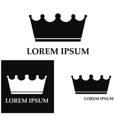 Bir dizi taç ikonu. Şampiyon liderler için taht ödülleri koleksiyonu. Logo etiketli oyun oteli için izole edilmiş elementler bir uygulama tasarımı. Kraliyet Kraliçesi Prenses tacı.