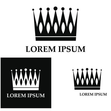 Bir dizi taç ikonu. Şampiyon liderler için taht ödülleri koleksiyonu. Logo etiketli oyun oteli için izole edilmiş elementler bir uygulama tasarımı. Kraliyet Kraliçesi Prenses tacı.