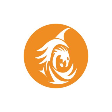 Dragon vektör resimleme logo şablonu