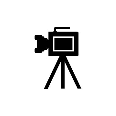 Kamera Simgesi Ayarlandı. Fotoğraf ikonları ayarlandı. Güvenlik kamerası simgesi. Fotoğraf ve video ikonu. Çokluortam simgesi düz çizgi vektör simgelerini ayarla