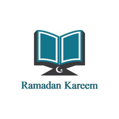 ramadhan logo arkaplan vektör çizimi