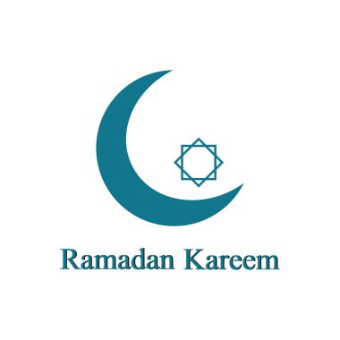 ramadhan logo arkaplan vektör çizimi