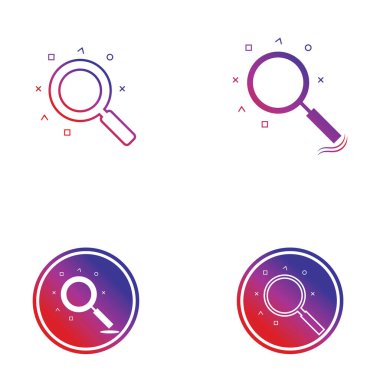 Arama vektörü logo tasarım arkaplanı