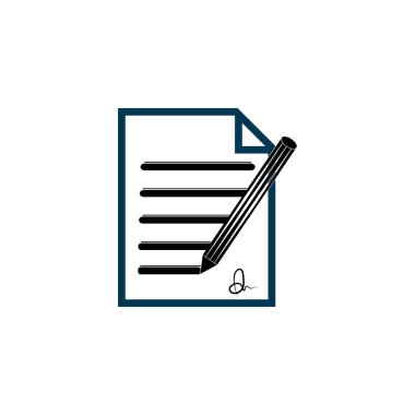 Belge Kullanıcı Arayüzü Ana Hattı Simge Logo Vektörü İllüstrasyonunu Yaz