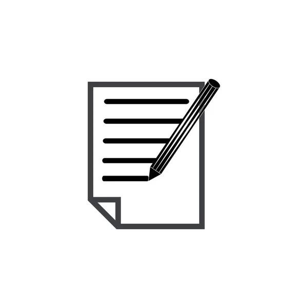 Написати Документ Користувацький Інтерфейс Начерки Піктограми Логотипу Векторні Ілюстрації — стоковий вектор