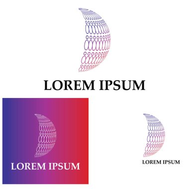 Üç boyutlu dijital dünya logosu tasarımı. Simge vektör illüstrasyonu. Bu logo küresel şirket teknolojileri, medya ve reklam ajansları için uygundur.