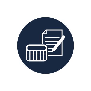 Muhasebe Vektörü İllüstrasyonu. Bankacılık ve Finans simgesi logo vektörü