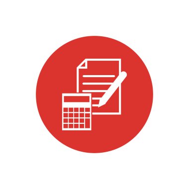 Muhasebe Vektörü İllüstrasyonu. Bankacılık ve Finans simgesi logo vektörü