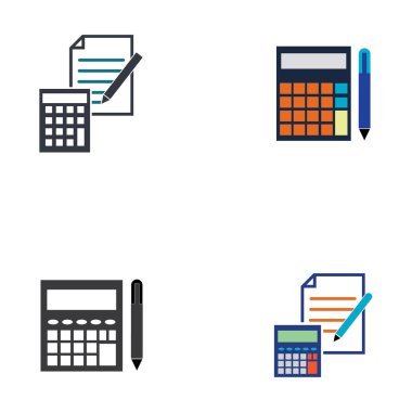 Muhasebe Vektörü İllüstrasyonu. Bankacılık ve Finans simgesi logo vektörü
