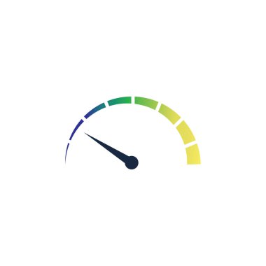 Speedometer vektör grafik tasarım örnekleme şablonu