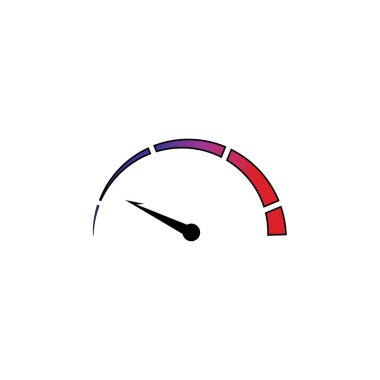 Speedometer vektör grafik tasarım örnekleme şablonu