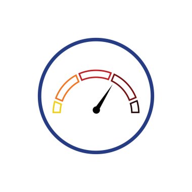 Speedometer vektör grafik tasarım örnekleme şablonu