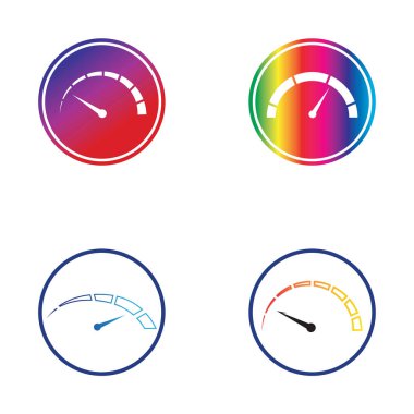 Speedometer vektör grafik tasarım örnekleme şablonu