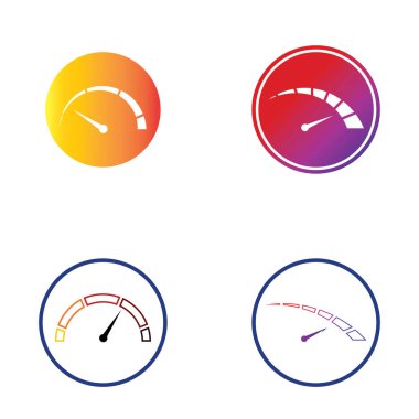 Speedometer vektör grafik tasarım örnekleme şablonu