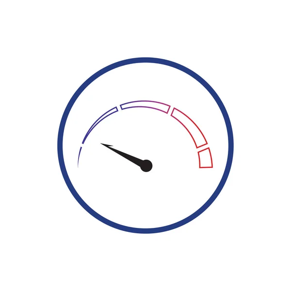 Speedometer Vector Graphic Design Illustration Template — Stock Vector