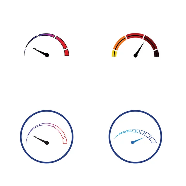 Modelo Gráfico Projeto Gráfico Vetor Velocímetro — Vetor de Stock