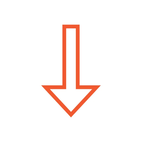 Фон Логотипа Стрелкой Вниз — стоковый вектор