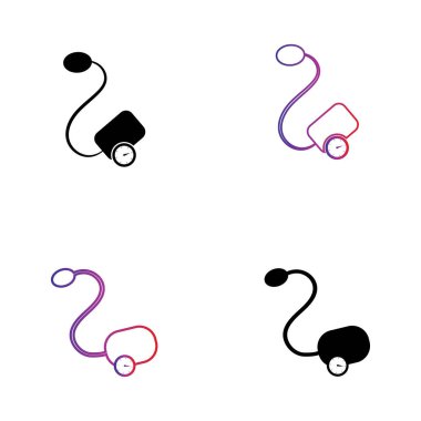 Tıbbi mekanik tonometre simge vektörü