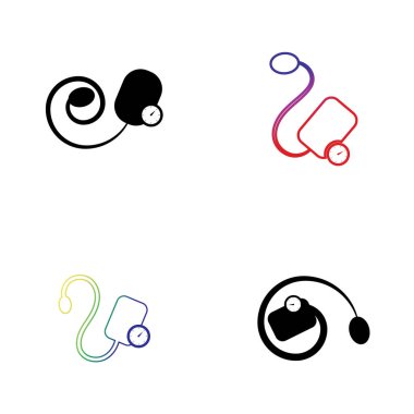 Tıbbi mekanik tonometre simge vektörü