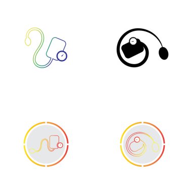 Tıbbi mekanik tonometre simge vektörü