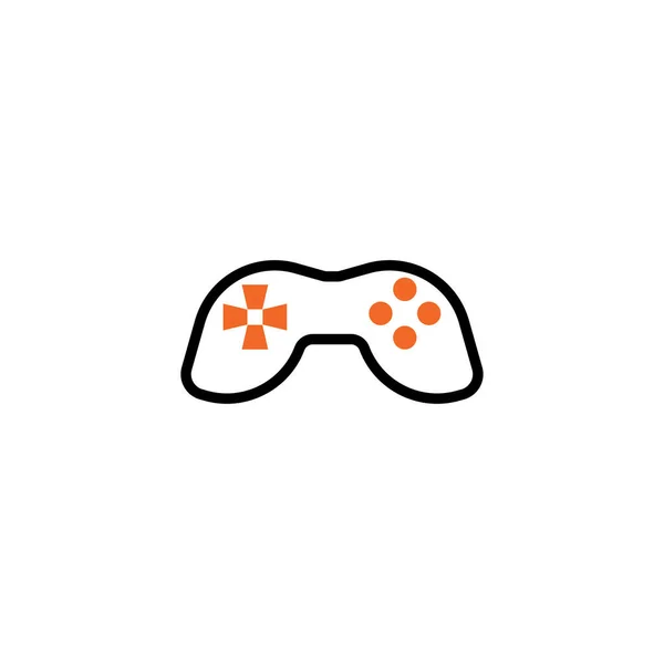 Joystick Signo Vector Icono Ilustración Símbolos Videojuegos — Archivo Imágenes Vectoriales