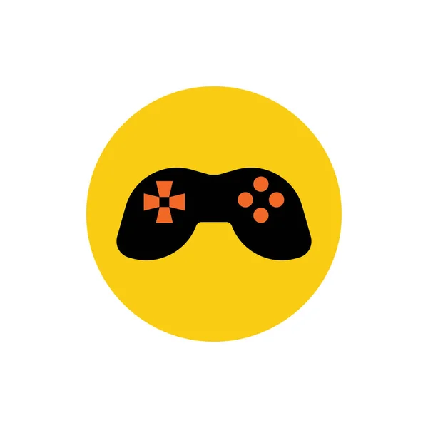 Joystick Signo Vector Icono Ilustración Símbolos Videojuegos — Vector de stock