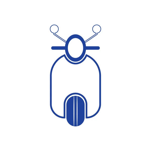 Motorrad Vektor Symbol Vorlage Hintergrund — Stockvektor
