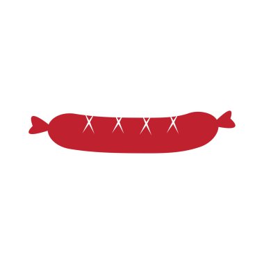 Sosis Simgesi İllüstrasyon vektör arkaplanı