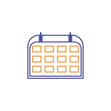 Takvim simgesi illüstrasyon vektörü arkaplanı