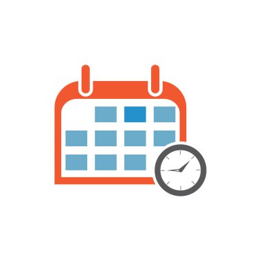 Takvim zaman simgesi vektör bitiş çizelgesi hatırlatıcı olay simgesi arkaplanı