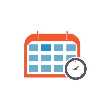 Takvim zaman simgesi vektör bitiş çizelgesi hatırlatıcı olay simgesi arkaplanı