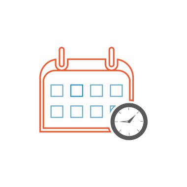 Takvim zaman simgesi vektör bitiş çizelgesi hatırlatıcı olay simgesi arkaplanı