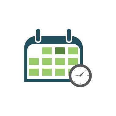 Takvim zaman simgesi vektör bitiş çizelgesi hatırlatıcı olay simgesi arkaplanı