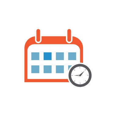 Takvim zaman simgesi vektör bitiş çizelgesi hatırlatıcı olay simgesi arkaplanı