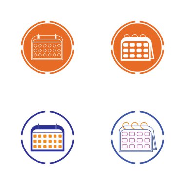 Takvim simgesi illüstrasyon vektörü arkaplanı