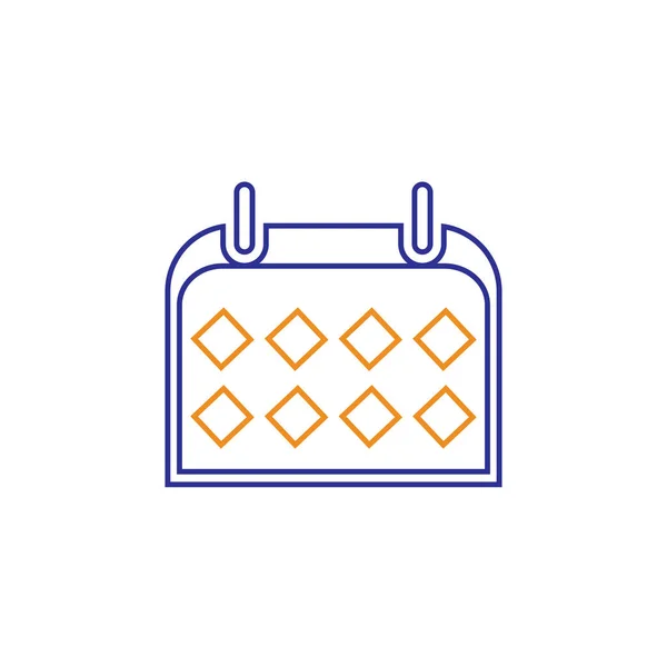 Kalender Symbol Illustration Vektor Hintergrund — Stockvektor