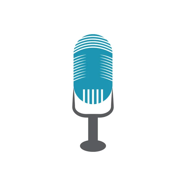 Microphone Symbol Design Icon Vector Background — Stock Vector