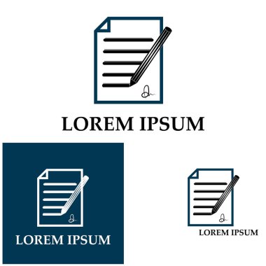 Belge Kullanıcı Arayüzü Ana Hattı Simge Logo Vektörü İllüstrasyonunu Yaz