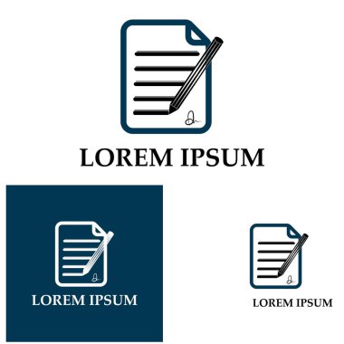 Belge Kullanıcı Arayüzü Ana Hattı Simge Logo Vektörü İllüstrasyonunu Yaz