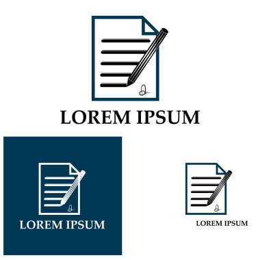 Belge Kullanıcı Arayüzü Ana Hattı Simge Logo Vektörü İllüstrasyonunu Yaz