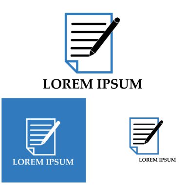 Belge Kullanıcı Arayüzü Ana Hattı Simge Logo Vektörü İllüstrasyonunu Yaz