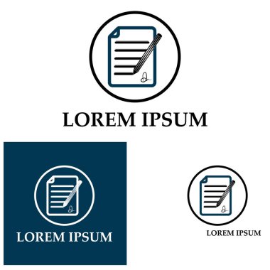 Belge Kullanıcı Arayüzü Ana Hattı Simge Logo Vektörü İllüstrasyonunu Yaz