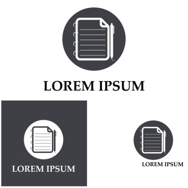 Belge Kullanıcı Arayüzü Ana Hattı Simge Logo Vektörü İllüstrasyonunu Yaz
