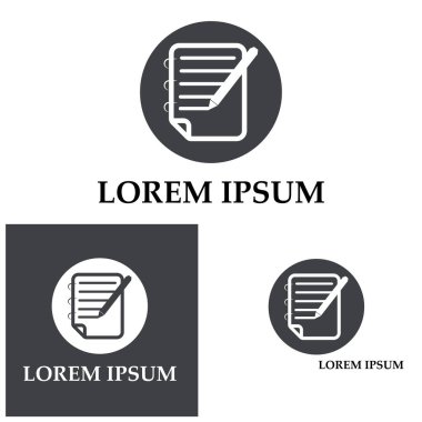 Belge Kullanıcı Arayüzü Ana Hattı Simge Logo Vektörü İllüstrasyonunu Yaz