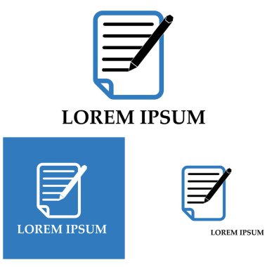 Belge Kullanıcı Arayüzü Ana Hattı Simge Logo Vektörü İllüstrasyonunu Yaz