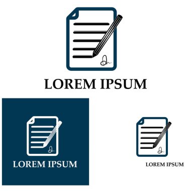 Belge Kullanıcı Arayüzü Ana Hattı Simge Logo Vektörü İllüstrasyonunu Yaz