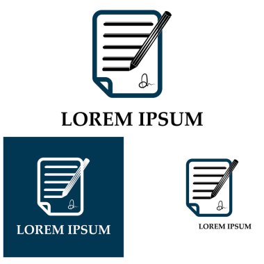 Belge Kullanıcı Arayüzü Ana Hattı Simge Logo Vektörü İllüstrasyonunu Yaz