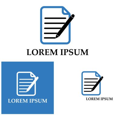 Belge Kullanıcı Arayüzü Ana Hattı Simge Logo Vektörü İllüstrasyonunu Yaz