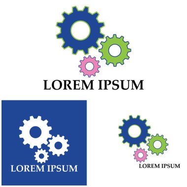 Vites logosu tasarım vektörü arkaplan şablonu